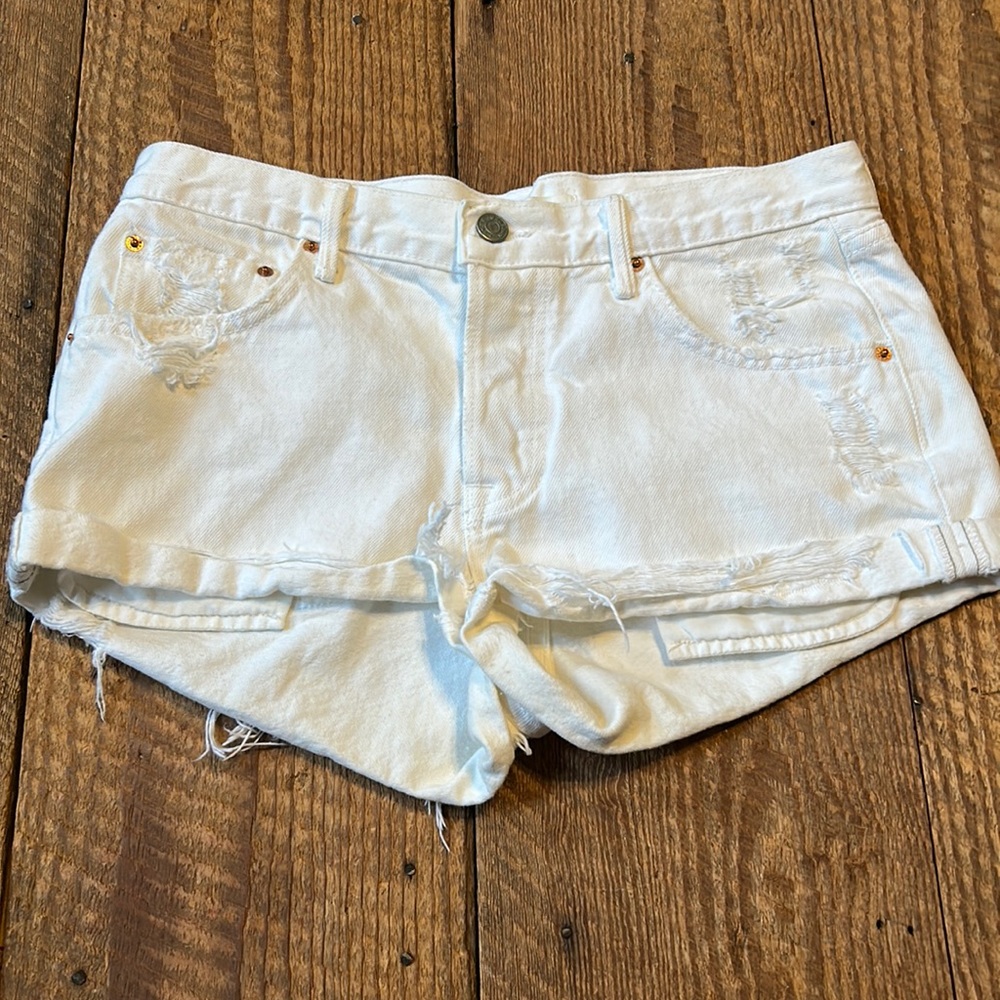 GRLFRND denim shorts